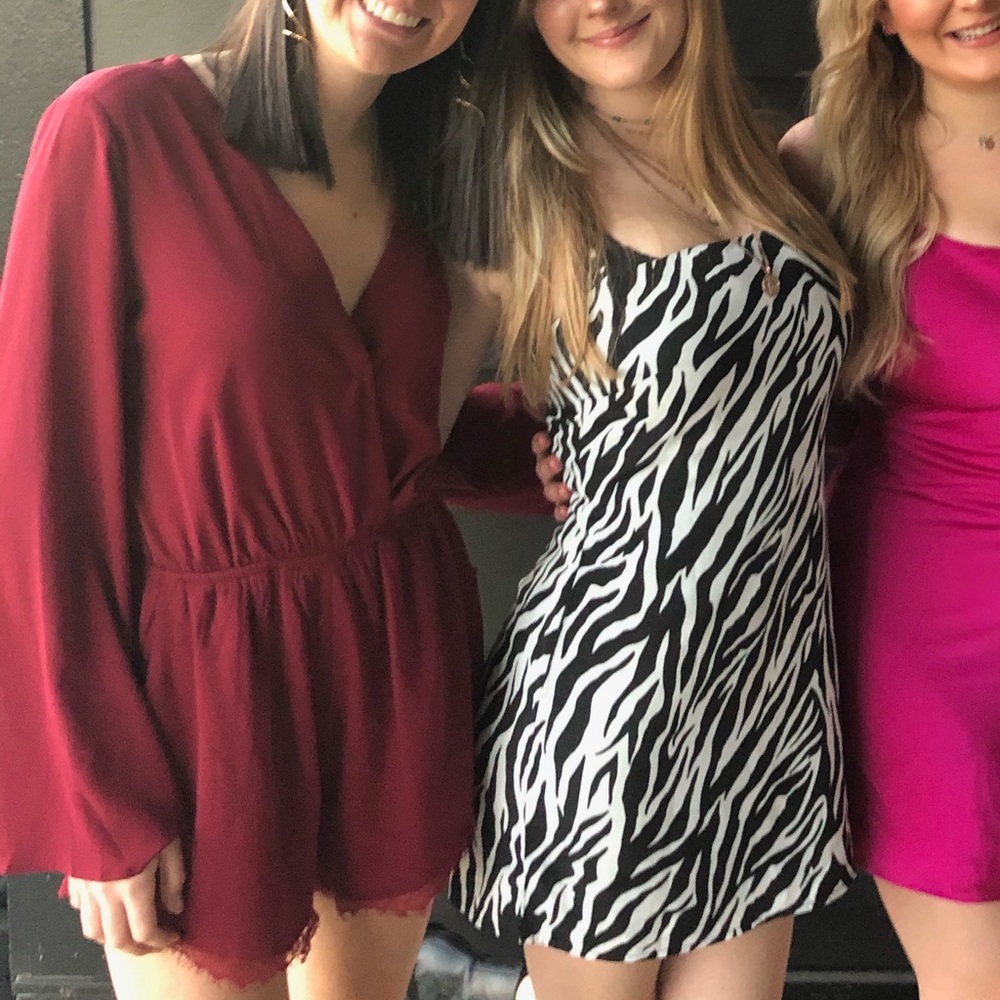 Burgundy Romper - Picture 5 of 5